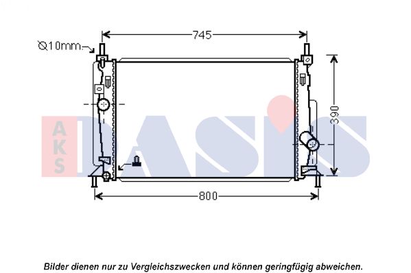 AKS DASIS Radiaator,mootorijahutus 110073N